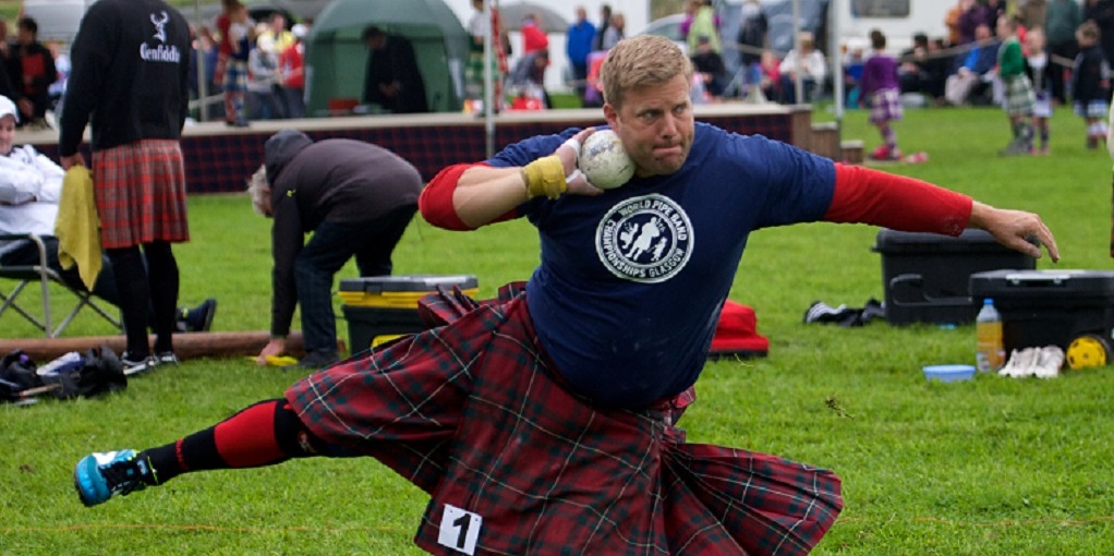 Competing in a kilt is part of the challenge Competing in a kilt is part of the challenge