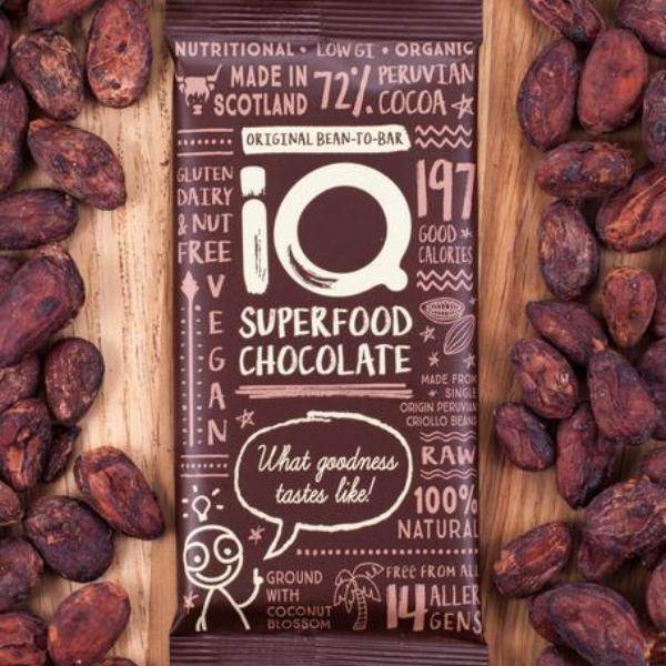 You'll find innovative food creations too, like superfood IQ chocolate You'll find innovative food creations too, like superfood IQ chocolate