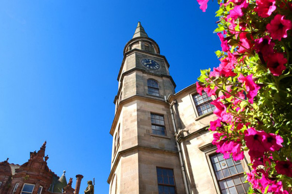 The Steeple at the top of Stirling’s historic King Street Visit The Steeple at the top of Stirling’s historic King Street on holiday
